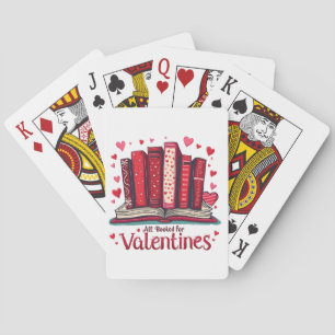 Romantic Reading Vibes Cosy Valentine Gift Playing Cards