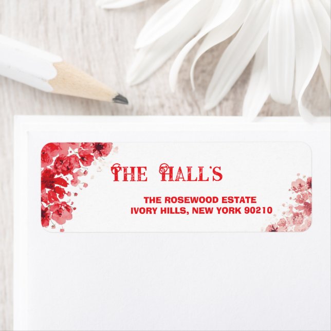 Romantic Red Floral Wedding  (Insitu)