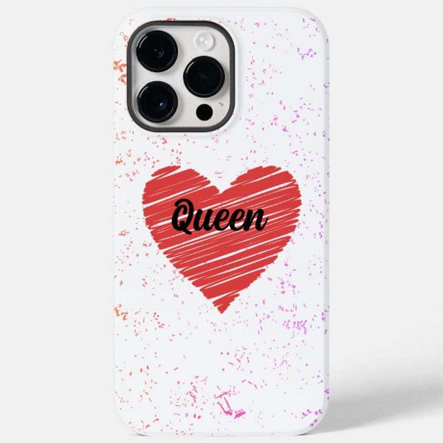 Romantic red heart Case-Mate iPhone case (Back)