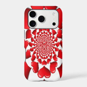 Romantic Red Hearts Pattern Art Print