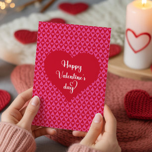 Romantic Red Hearts Valentine Card for Husband