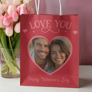 Romantic Red Personalised I Love You Medium Gift Bag