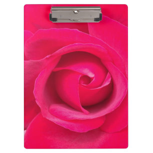 Romantic Red Pink Rose Clipboard