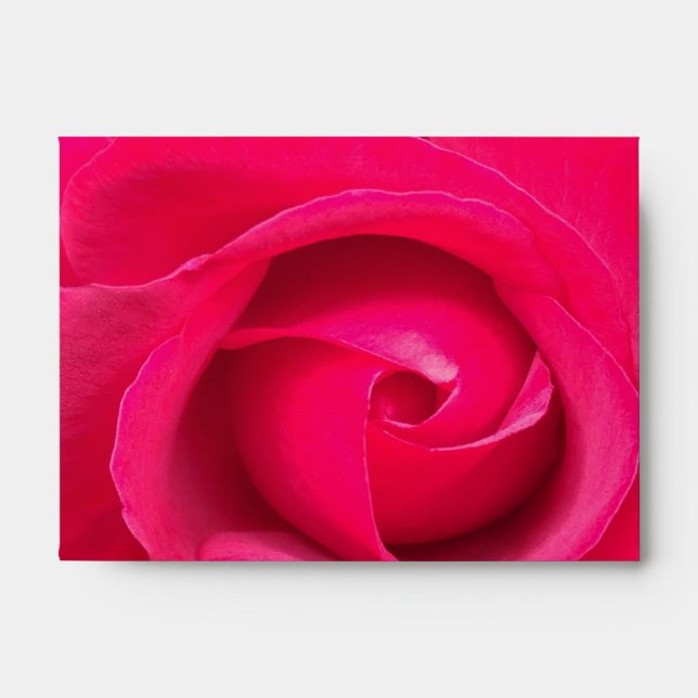 Romantic Red Pink Rose Envelopes (Front)