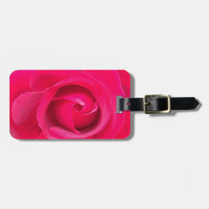 Romantic Red Pink Rose Luggage Tag