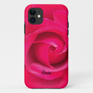Romantic Red Pink Rose Personalised Case-Mate iPhone Case