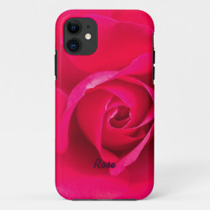 Romantic Red Pink Rose Personalised v2 Case-Mate iPhone Case