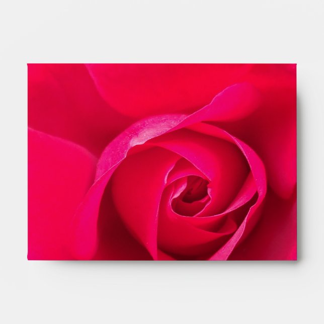 Romantic Red Pink Rose v2 Envelope (Front)
