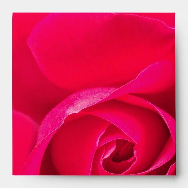 Romantic Red Pink Rose v2 Envelopes (Front)