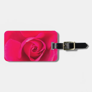 Romantic Red Pink Rose v2 Luggage Tag