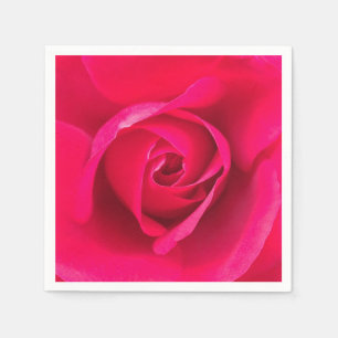 Romantic Red Pink Rose v2 Napkin