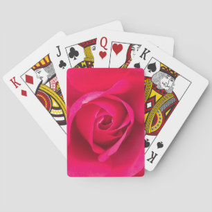 Romantic Red Pink Rose v2 Playing Cards