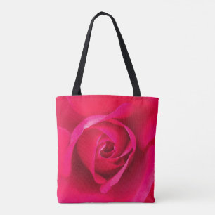 Romantic Red Pink Rose v2 Tote Bag