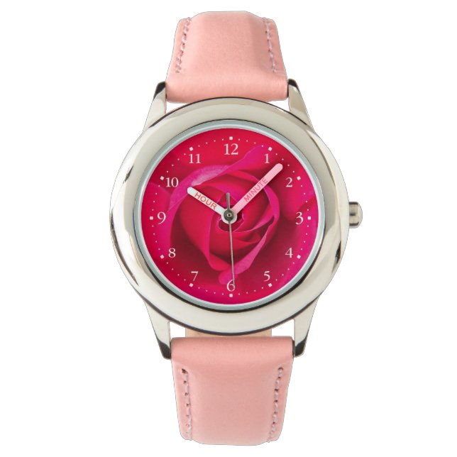 Romantic Red Pink Rose v2 Watch (Front)