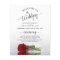 Romantic Red Rose Budget Wedding Program