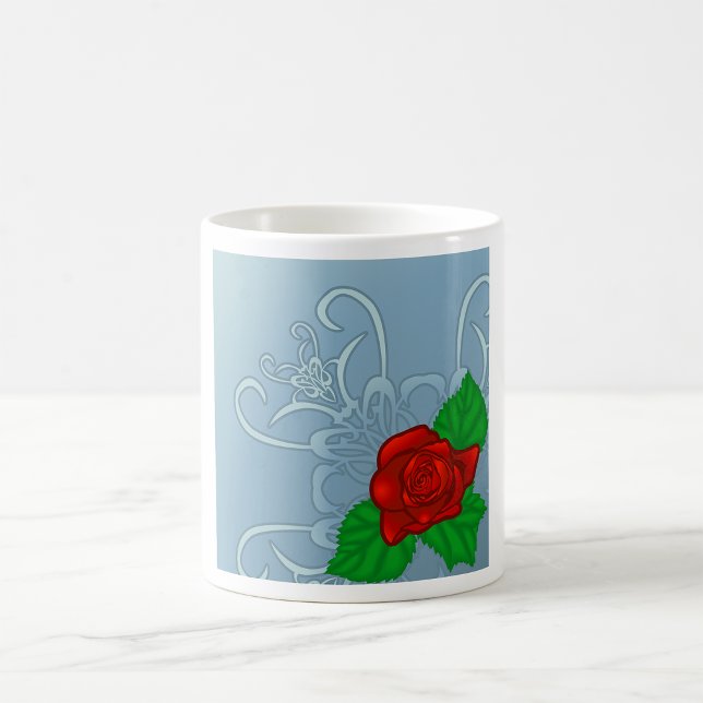 Romantic Red Rose Classic Floral Coffee Mug (Creator Uploaded)