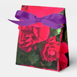 Romantic Red Rose Flower Gift  Favour Box