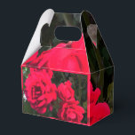 Romantic Red Rose Flower Gift Favour Box<br><div class="desc">Romantic Red Rose Garden. Red Roses Rosarium. Magnificent Red Roses bloom all summer. Lovely gift for flower lover.</div>