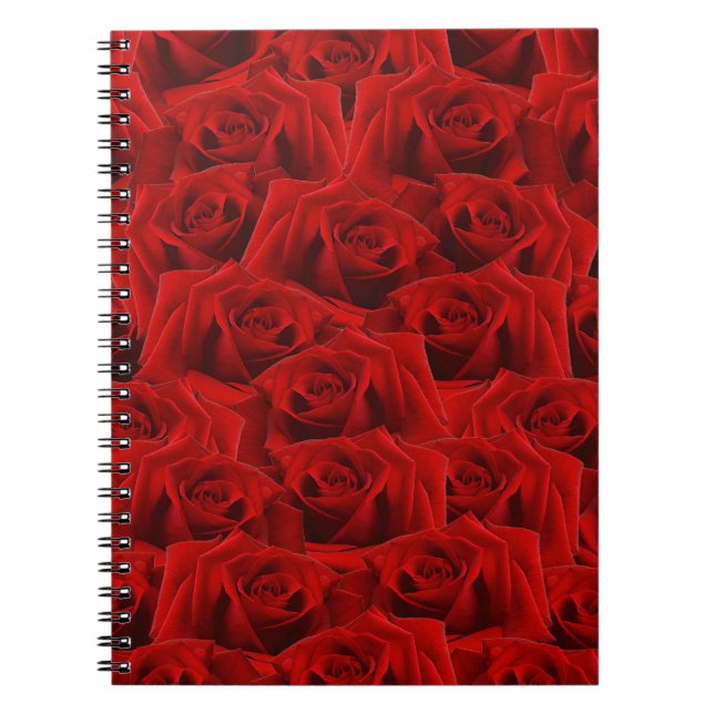  Romantic Red Rose Notebook (Front)