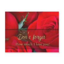 Romantic Red Rose Valentine Magnet