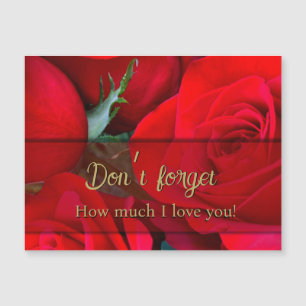 Romantic Red Rose Valentine Magnet