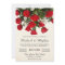 Romantic Red Roses Bouquet Wedding Invitation
