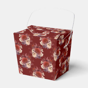 Romantic Red Roses Floral Favour Box