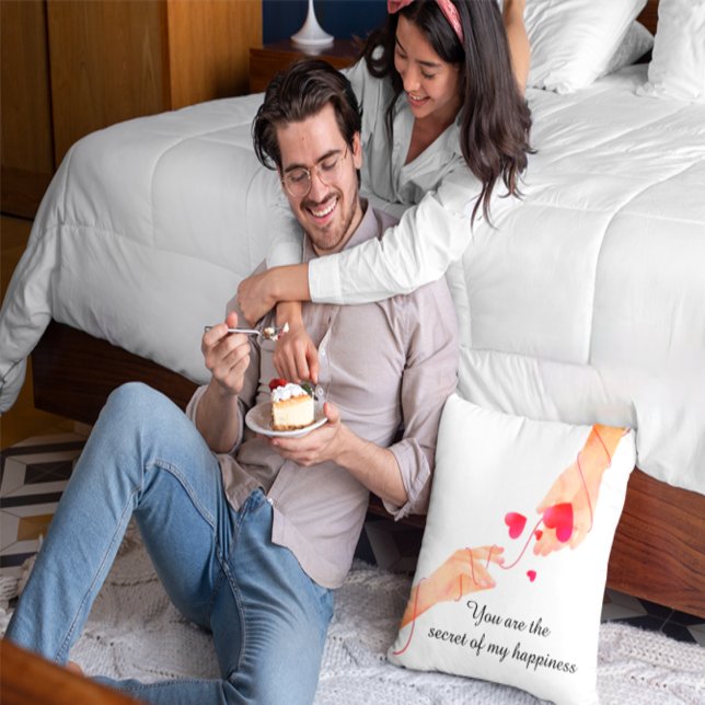 "Romantic Red String of Fate Hands & Hearts – Eter Cushion (Creator Uploaded)