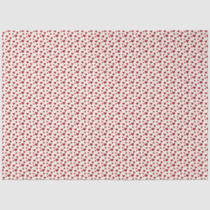 Romantic Red & White Valentine's Day Hearts Tissue Paper