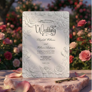 Romantic Regency Era Cupid Violinist Wedding Invitation