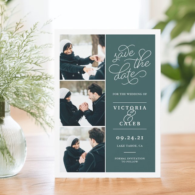 Romantic Request | Photo Collage Save the Date (Creator Uploaded)