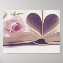 romantic rose book pink