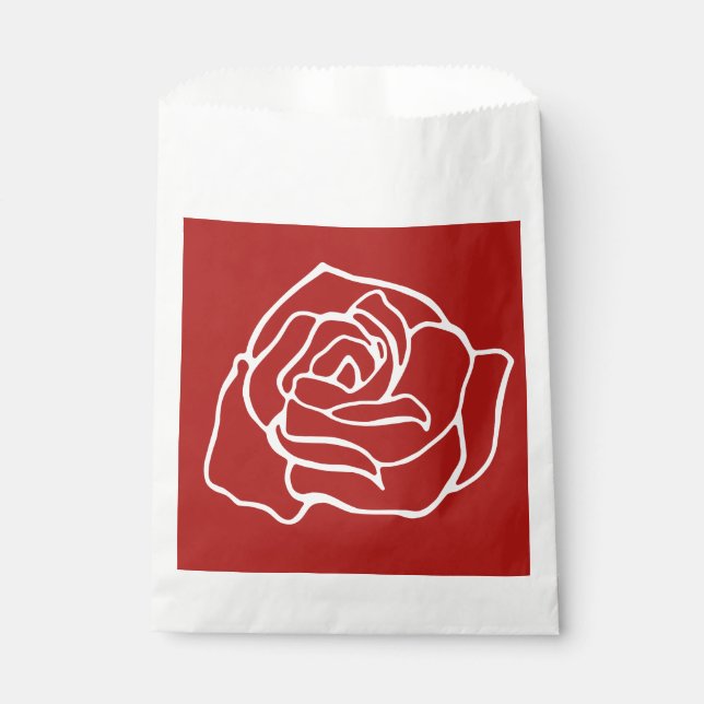  Romantic Rose Candy Favour Bags (Front)