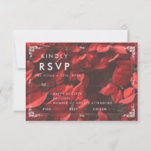 Romantic Rose | Floral Elegant Editable Rsvp Card