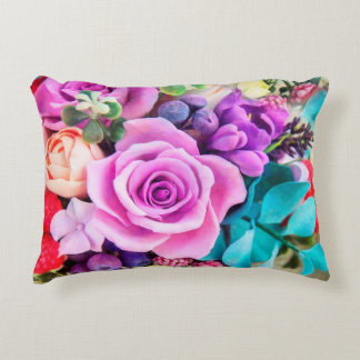 Romantic Rose Flowers Garden Decorative Cushion