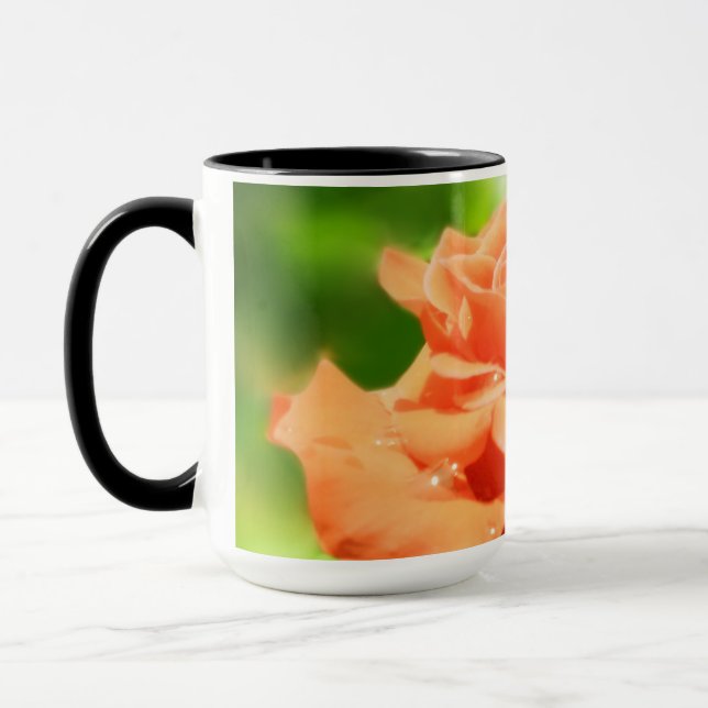 Romantic Rose Flowers Mug (Left)