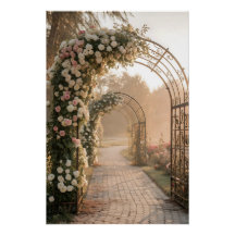 Romantic Rose Garden Archway Dreamscape