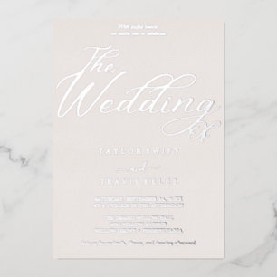 Romantic Rose Gold Foil   Blush All-in-One Wedding