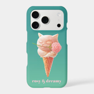 Romantic Rose: Miss Meow Pink Ice Cream Cone Art