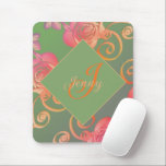 Romantic Rose Mouse Pad<br><div class="desc">Inspired by my passion for Fabergè eggs,  I designed this rose heart pattern you can find on dozens of custom products here at Zazzle! I'm also available for any illustration or customisation you wish,  just message me and I'll get back to you as soon as I can!</div>