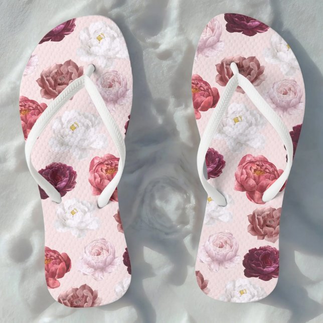 Romantic Rose - Pair of Flip Flops (Creator Uploaded)