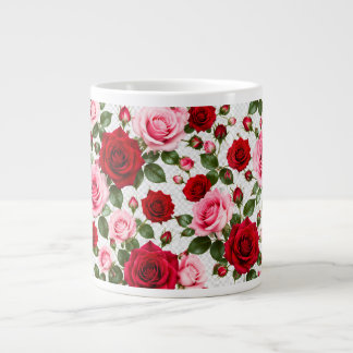 Romantic Rose Paradise Large Coffee Mug