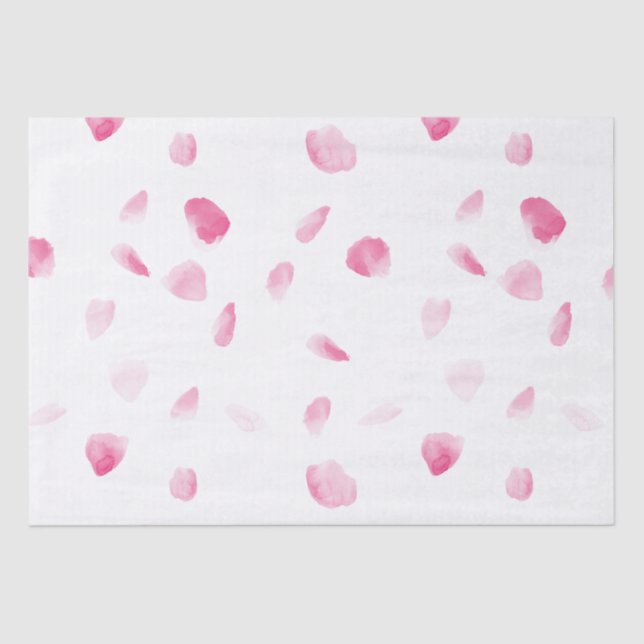 Romantic Rose Petals Tissue Paper (Front)