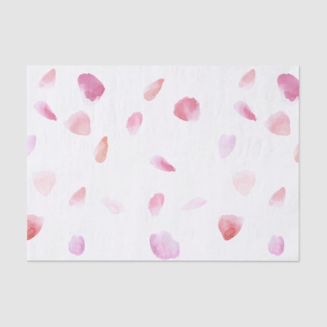 Romantic Rose Petals Tissue Paper (Front)
