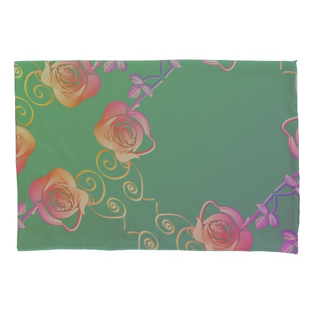 Romantic Rose  Pillowcase (Front-Left)