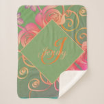 Romantic Rose  Sherpa Blanket<br><div class="desc">Inspired by my passion for Fabergè eggs,  I designed this rose heart pattern you can find on dozens of custom products here at Zazzle! I'm also available for any illustration or customisation you wish,  just message me and I'll get back to you as soon as I can!</div>