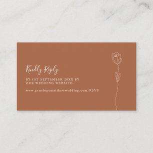 Romantic Rose Website RSVP Enclosure Card