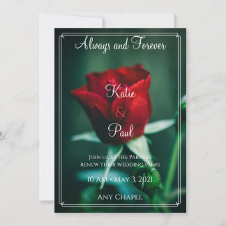 Romantic Rose Wedding Invitation | Elegant Floral