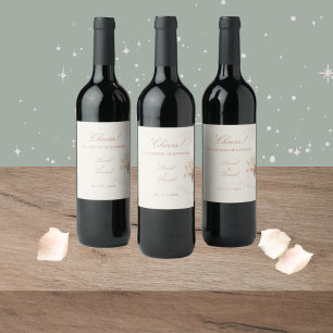 Romantic Rose Wine Labels