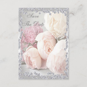 Romantic Roses & Diamonds 60th Save The Date